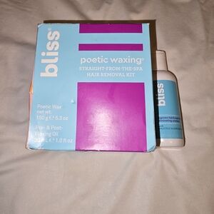 BLISS POETIC WAXING STRAIGHT FROM THE SPA HAIR REMOVAL KIT PLUS INGROWN HAIR SOL